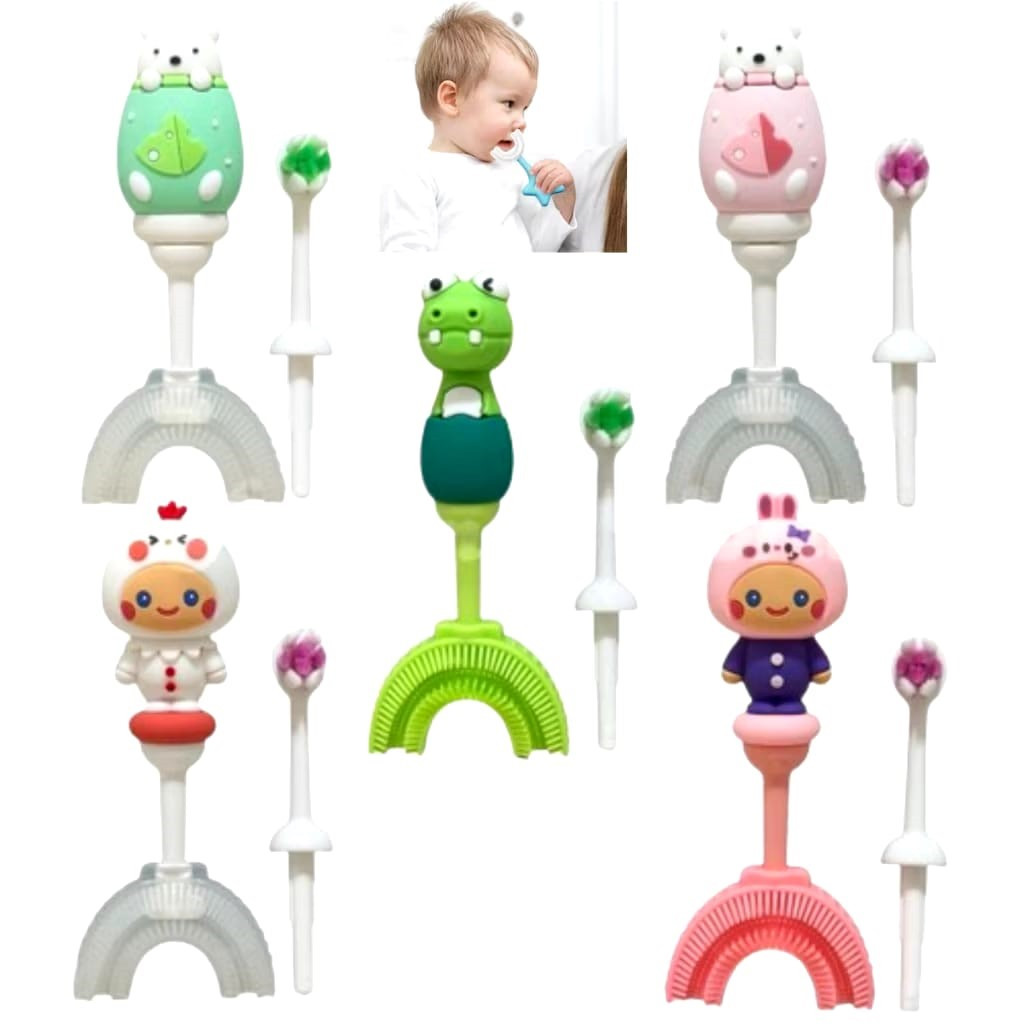 Escova dental Escovas De Dentes infantil 2 e Gengiva bebês e Crianças Cerdas Macias