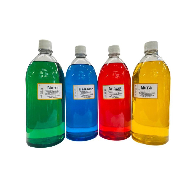 Óleo de Unção kit com 4 litros - Nardo, Balsamo, Acácia e Mirra