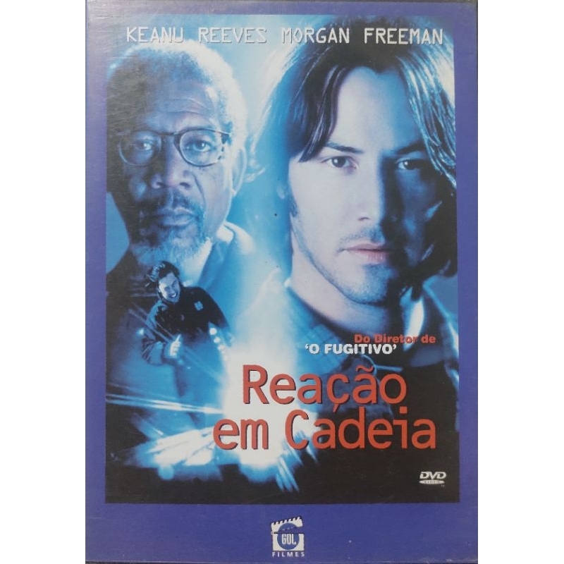 Dvd Reação em Cadeia Keanu Reeves Morgan Freeman Otimo Estado