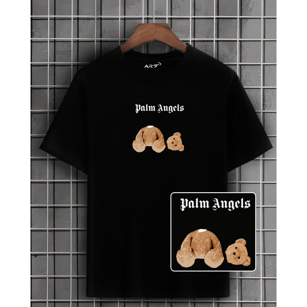 Camisa Camiseta Masculina Basica Blusa Streetwear 100% algodão Palm Angels Urso Moda OverSized