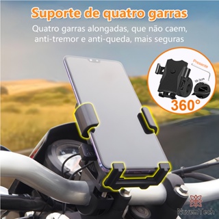 Suporte De Celular Para Moto Bicicleta Bike GPS 360 Graus Giratória Motoboy Guidão Retrovisor em Oferta na Shopee