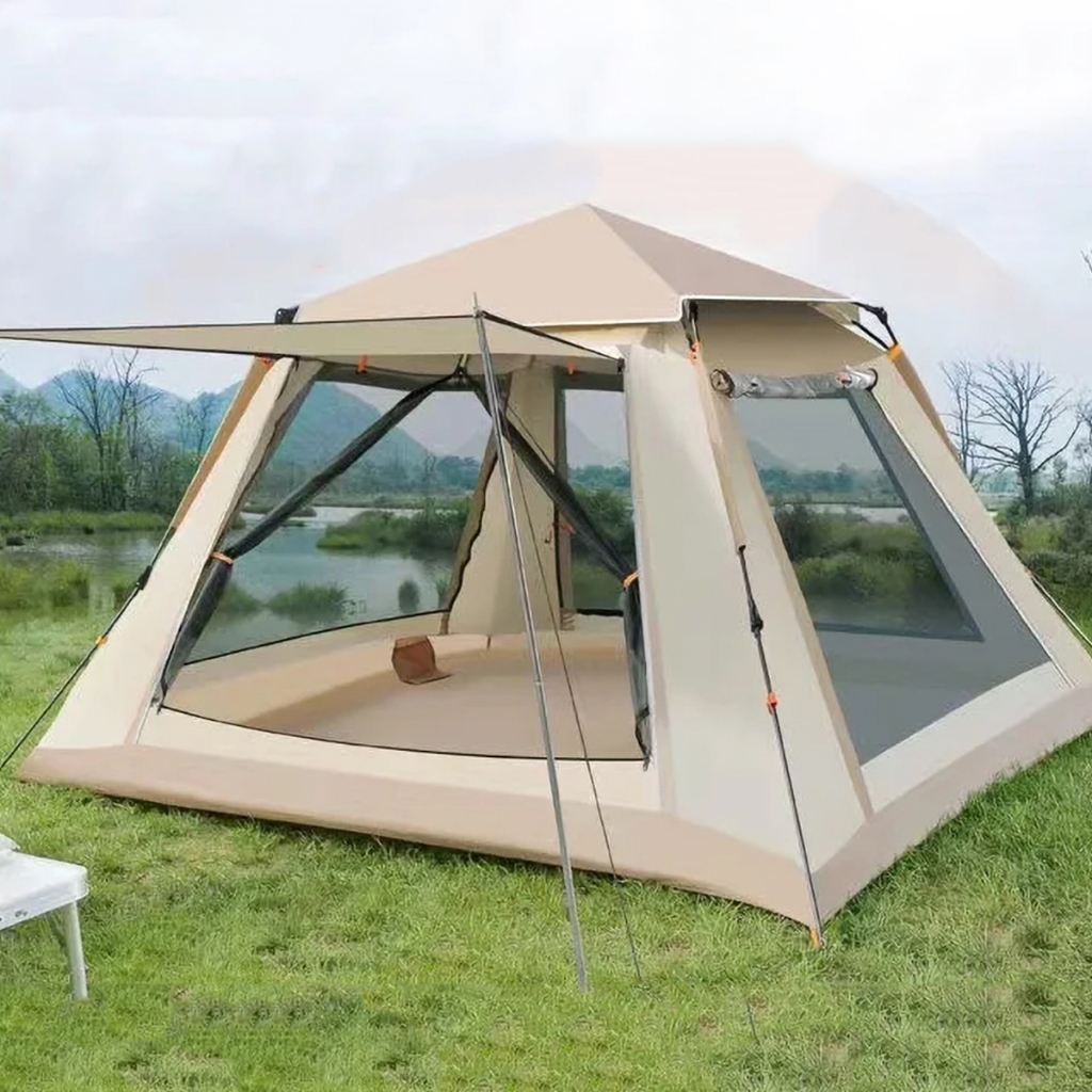 Barraca Camping Portátil Automático Para Livre 5 Pessoas De Praia