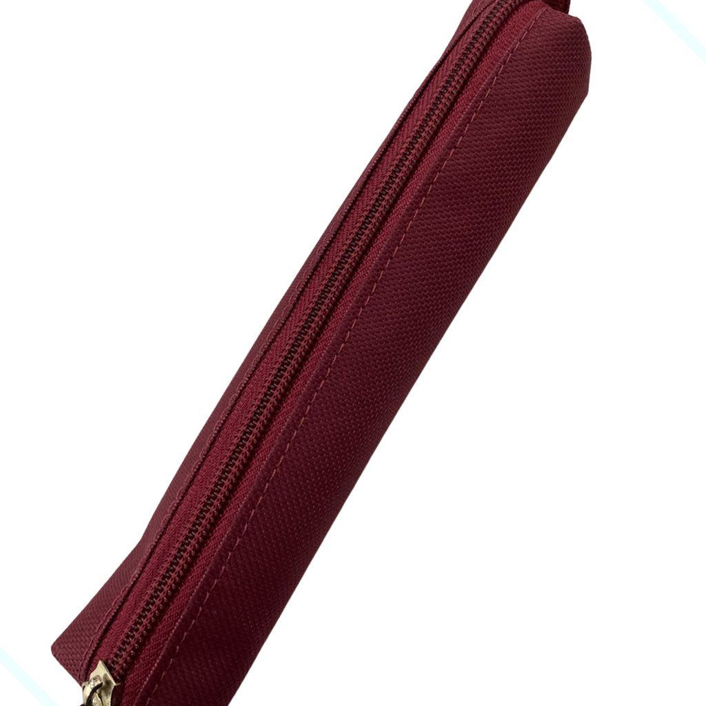 Bolsinha Escolar Palito estojo de lápis caneta fino ziper jovem cores variadas papelaria