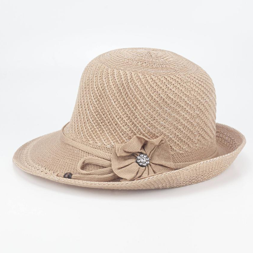 Chapeus De Praia Viseira Palha Laço Flor Sombreiro Feminina Estiloso em Oferta na Shopee