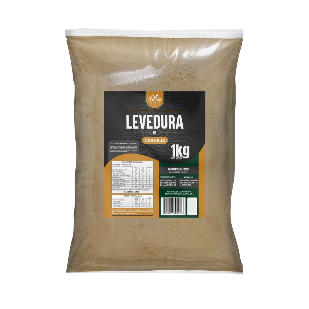 Levedura de Cerveja em pó 1kg Navida Naturais