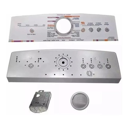 Console + painel decorativo lavadora BWL11A W10646480 Brastemp