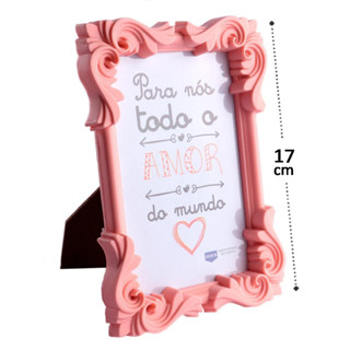 Kit 2 Peças Porta Retrato Plástico 10x15cm PR21646 em Oferta na Shopee