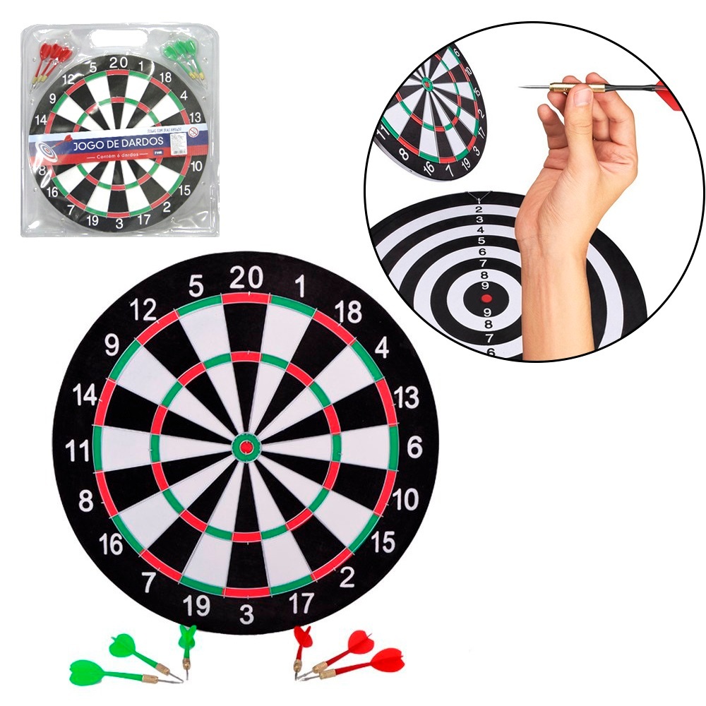 Jogo De Dardos Dupla Face