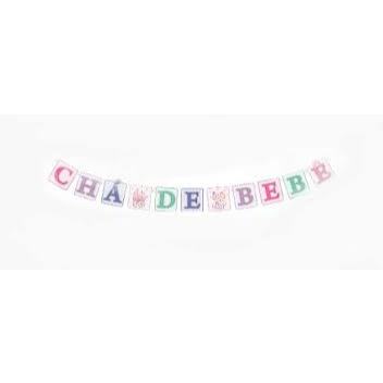 Faixa Decorativa Para Chá De Bebe E Chá De Frauda Menina