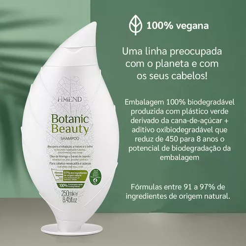 Detalhes do Amend Kit Óleo De Moringa shampoo 250ml + Condicionador 250ml