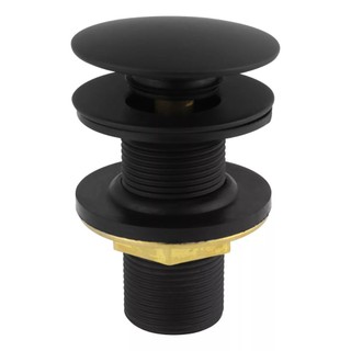 Válvula Click Ralo Cuba Pia Lavatório Preta 7/8 inox metal