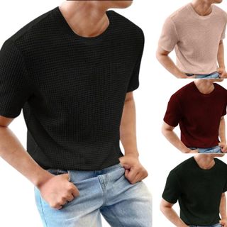 Kit 4 Camiseta Masculina Texturizada