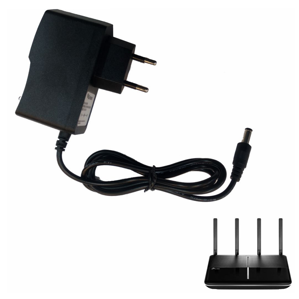 Fonte De Alimentação Para Roteador TP-Link Archer C3150 AC3150 ( Cabo De Força / Cabo De Energia / Carregador ) - R2927