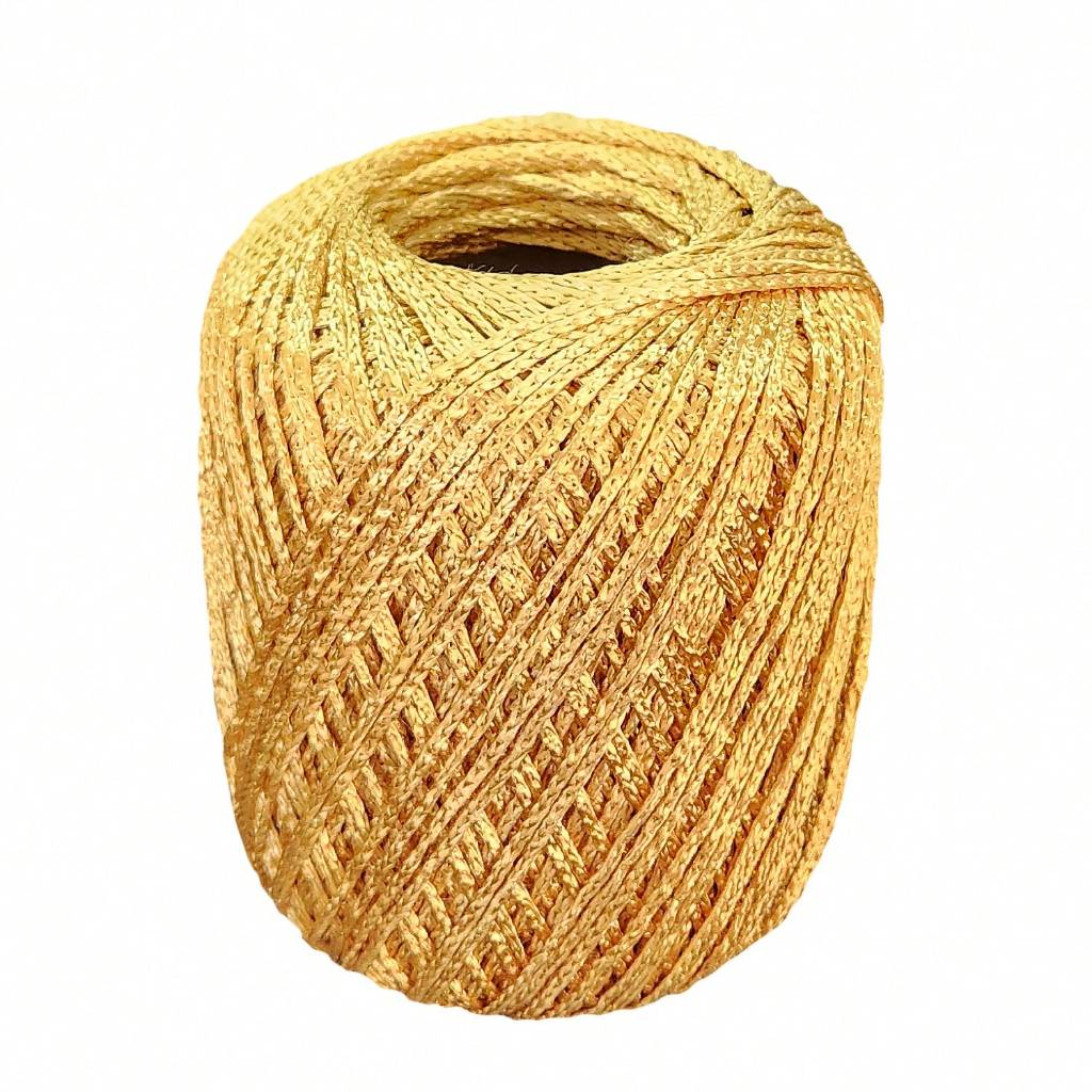 Linha Crochê Luxo Fio Dourado Barbantes do Brasil Crochê 100g 135m — imagem 2 de 2