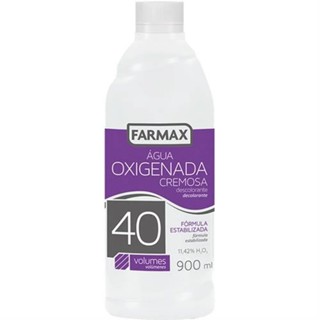 Água oxigenada volume 40 farmax 900ml cremosa em Oferta na Shopee