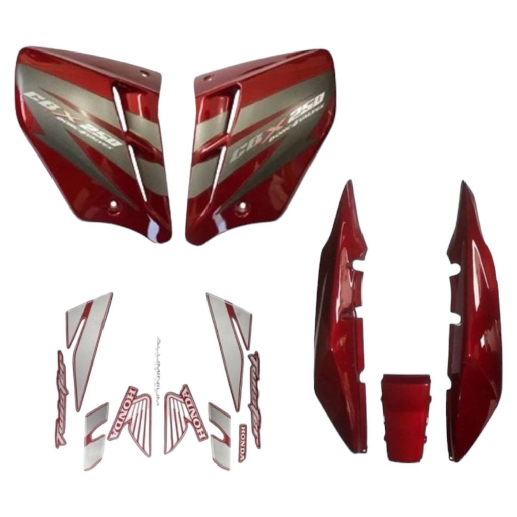 Aba tanque rabeta traseira CBX 250 Twister  06 vermelho