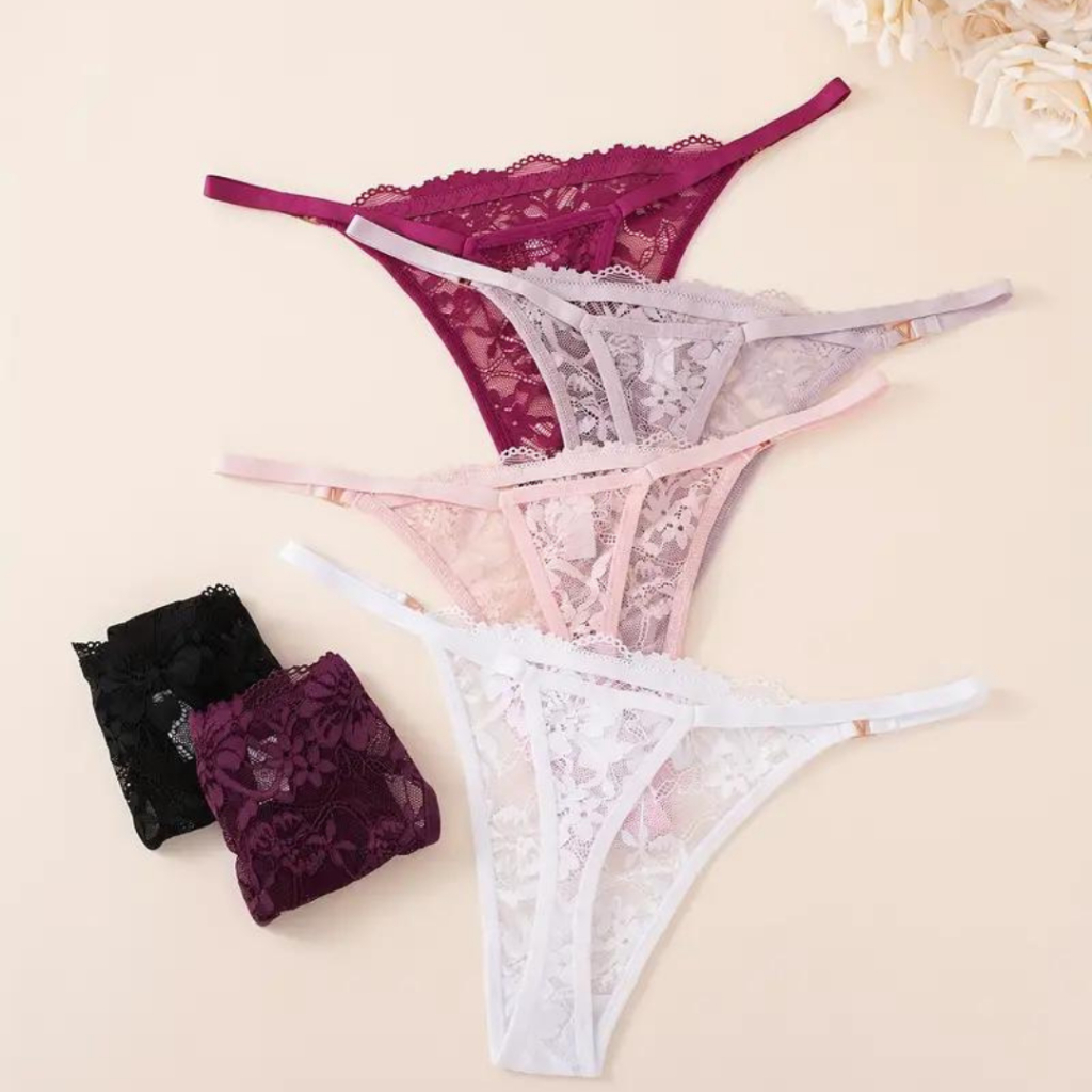 Kit C/10 Unidades de Calcinha Fio Dental Regulagem Lingerie Sexy — imagem 2 de 2