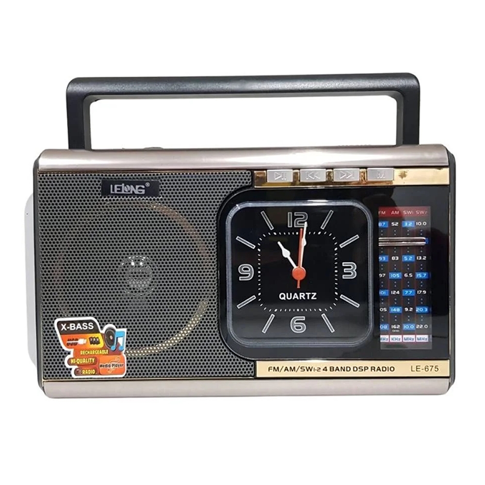 Rádio Am Fm Antigo Retrô Bluetooth Pen Drive Recarregável Lelong LE-675
