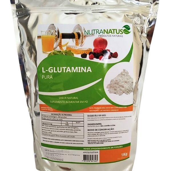 L-glutamina Importada Pó Glutamina Pura 1kg