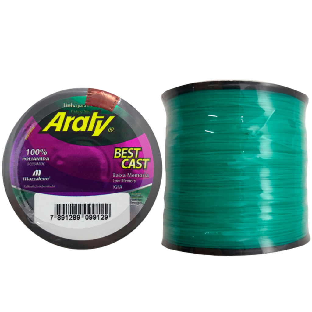 Linha De Pesca Monofilamento Araty Best Cast Verde Várias Medidas - Sports & Outdoors