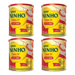 Kit 4 unidades - Composto Lácteo Nestlé Ninho Fases 1+ 800g