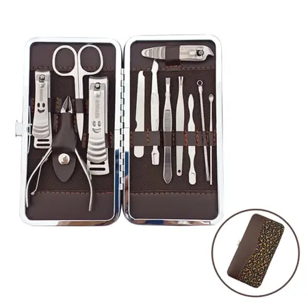 Kit Cortador De Unha Manicure Portatil Estojo Pinca Tesoura — imagem 2 de 2