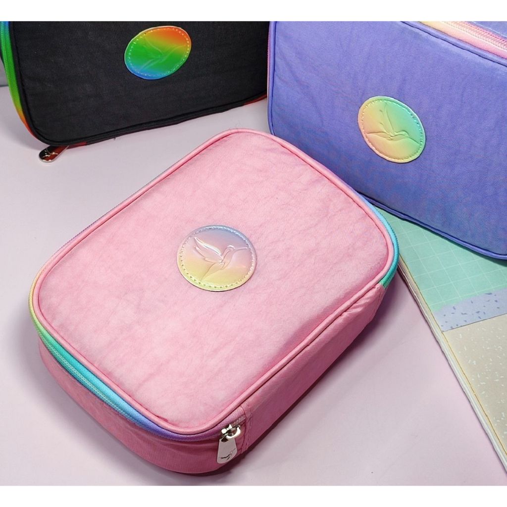 Estojo Escolar Grande Penal Organizador Box Divisória Porta Lapis Canetas em Oferta na Shopee