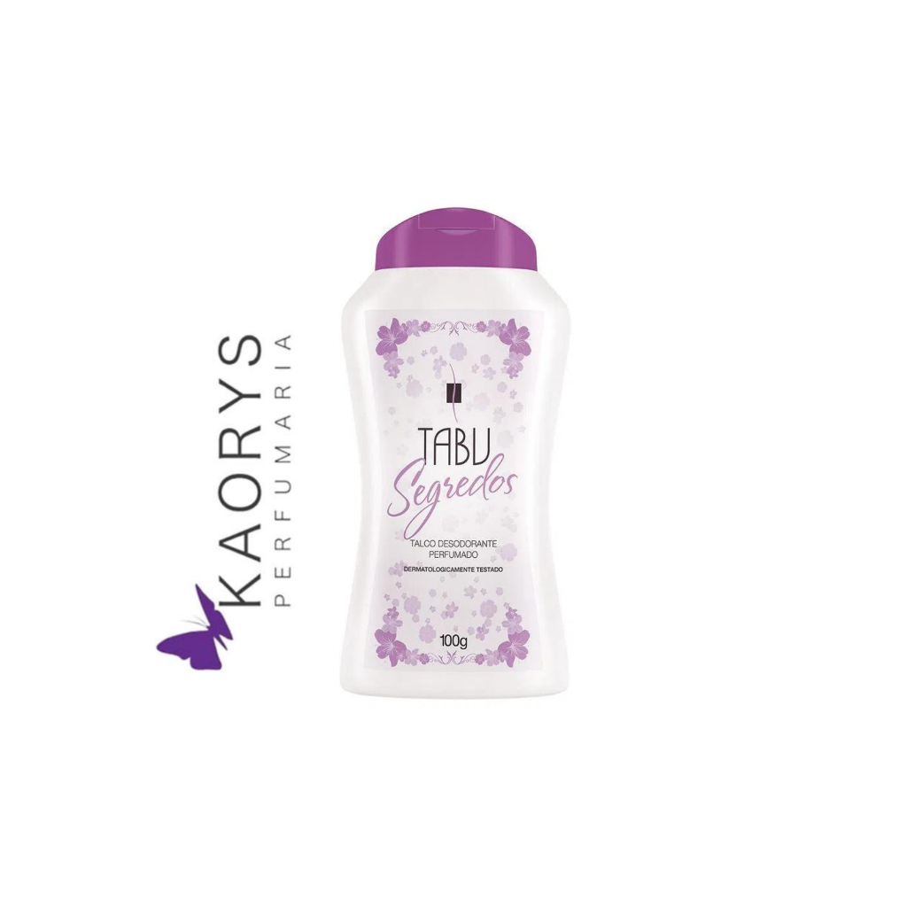 Talco Desodorante Perfumado Segredos Tabu 100g