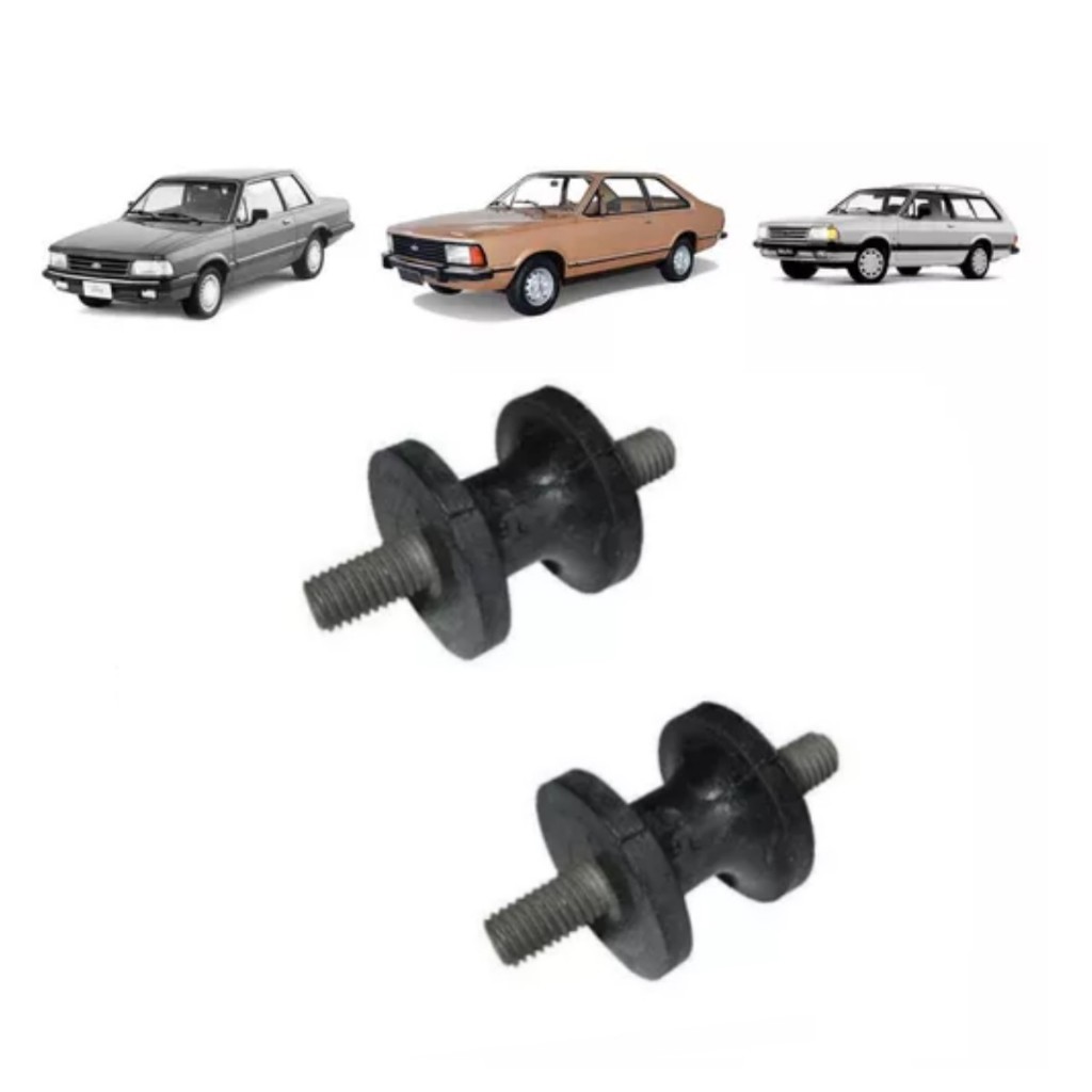 Kit 2 Coxim Escapamento Corcel Belina Del Rey Pampa Pequeno