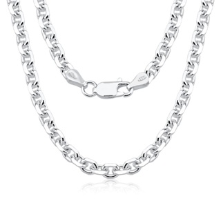 Corrente Masculina de Prata 925 Elo Cadeado 6mm em Oferta na Shopee