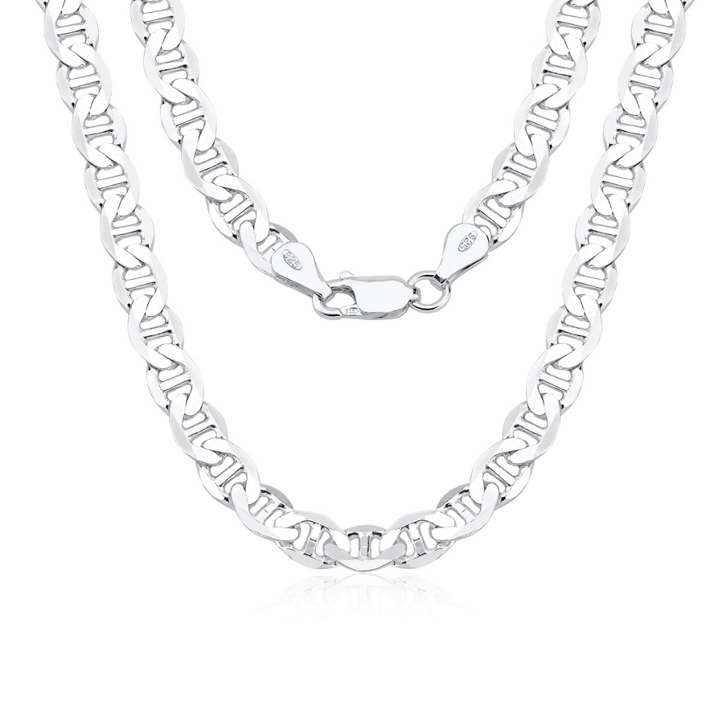 Corrente Masculina de Prata 925 Piastrine 70cm com 5mm em Oferta na Shopee