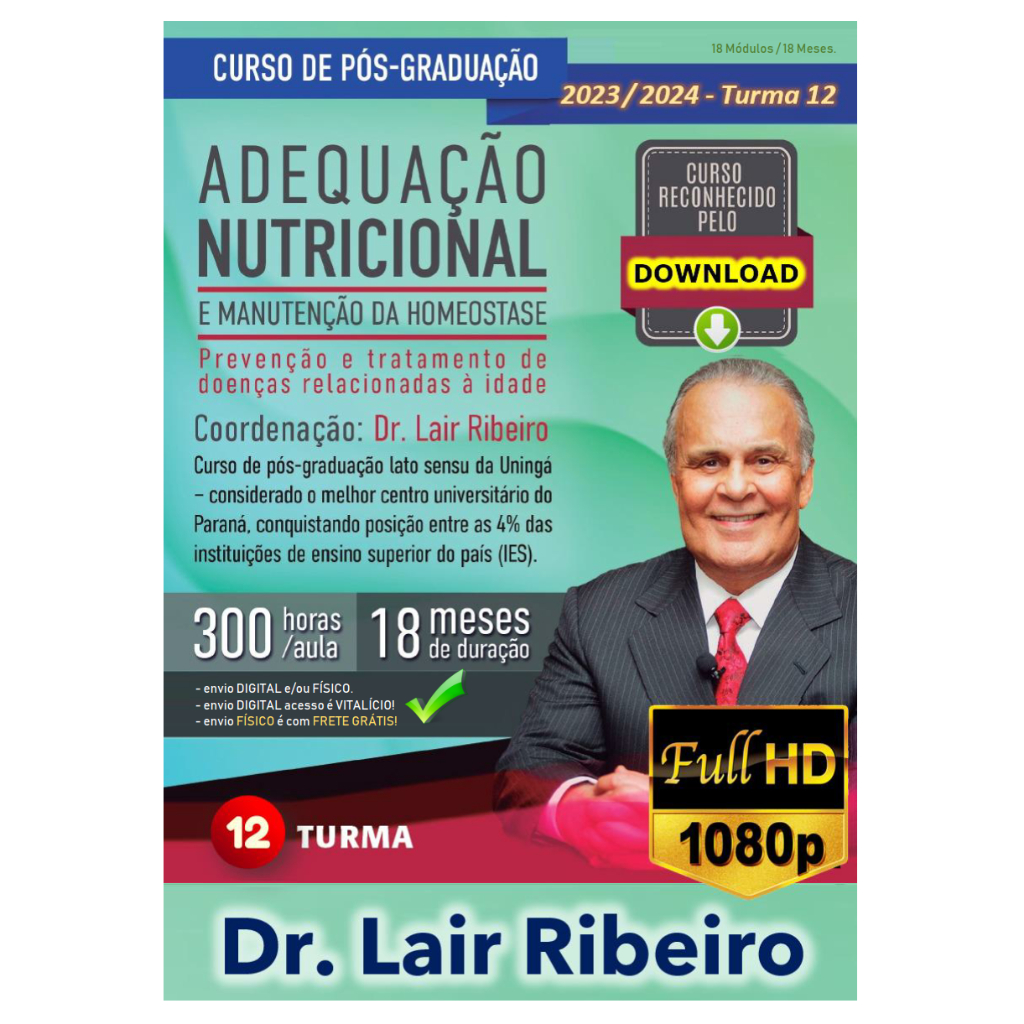 Dr Lair Ribeiro P0s Gr4duaç4o T-12 (2023) gravado no Hd Externo Novo Original