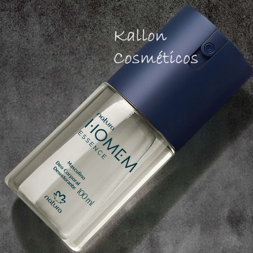Desodorante Corporal Natura Homem Essence 100 ml, Amadeirado, Natura Cosméticos, Original, Novo