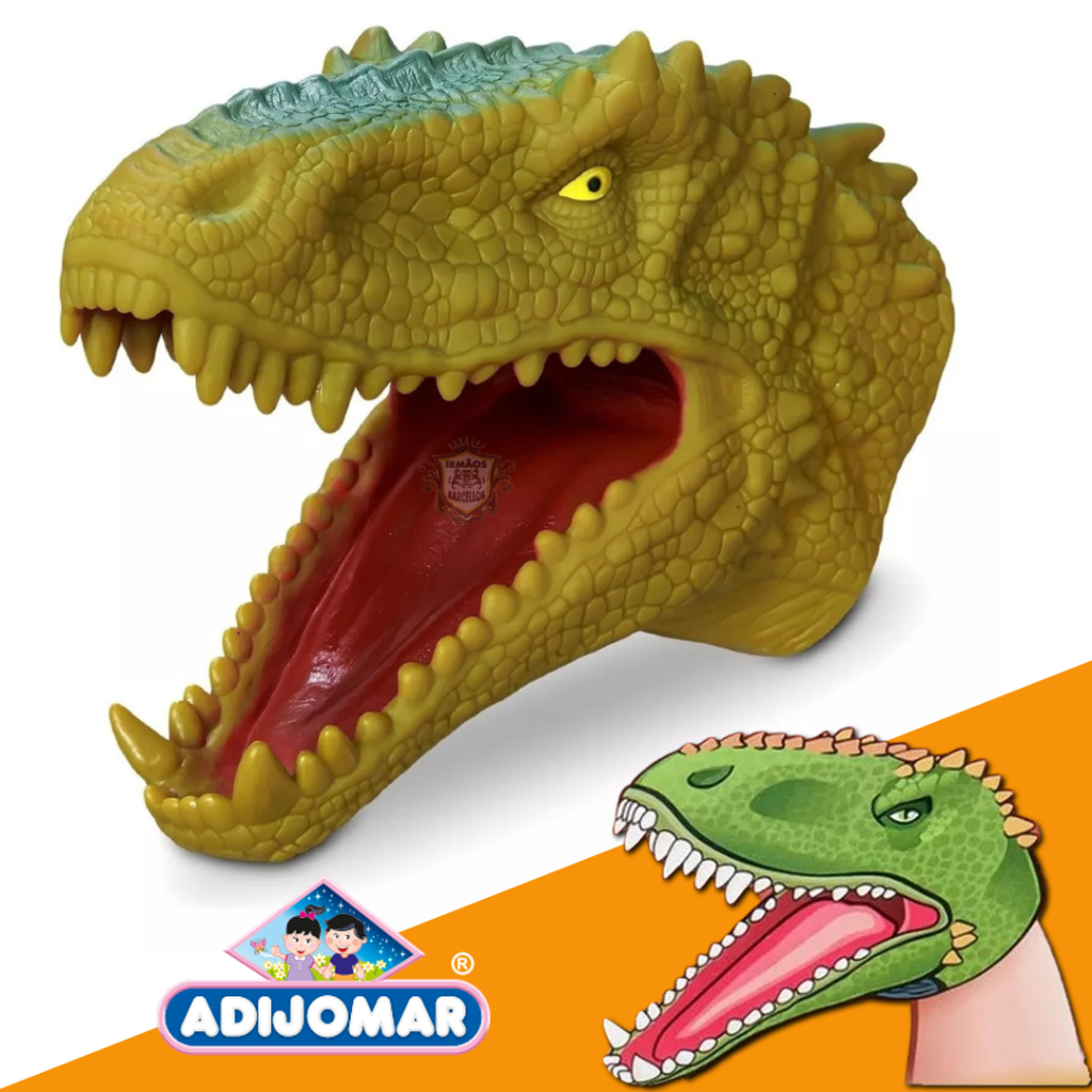 Brinquedo Infantil Fantoche Cabeça Tiranossauro Rex Emborrachado - Brinquedos Faz De Conta Crianças