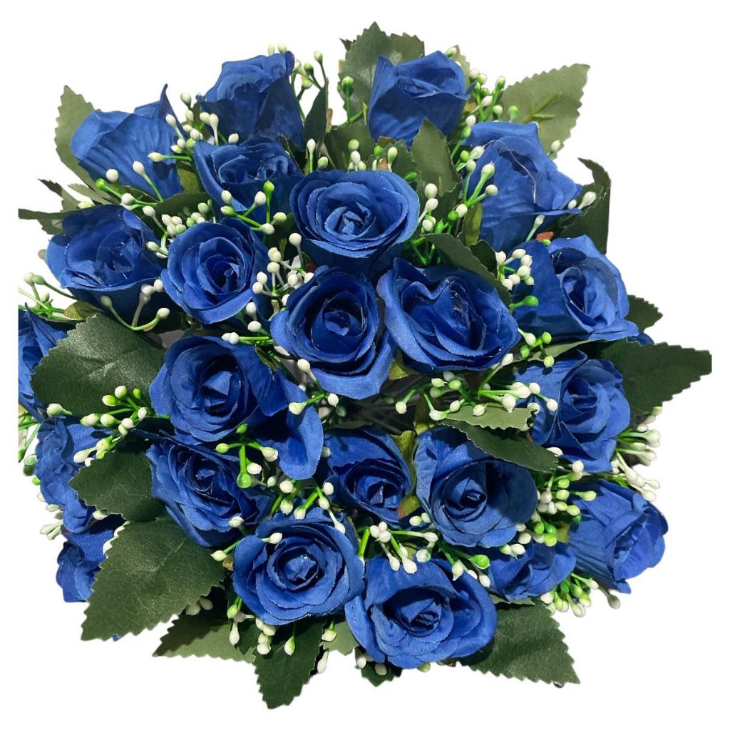 Buque De Rosas Grande Flor Artificial Qualidade E Realismo