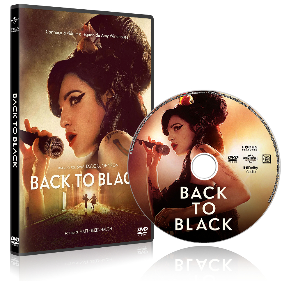 DVD Back to Black A história de Amy Winehouse Dublado e Legendado (2024) - Alta Qualidade *PROMOÇÃO*