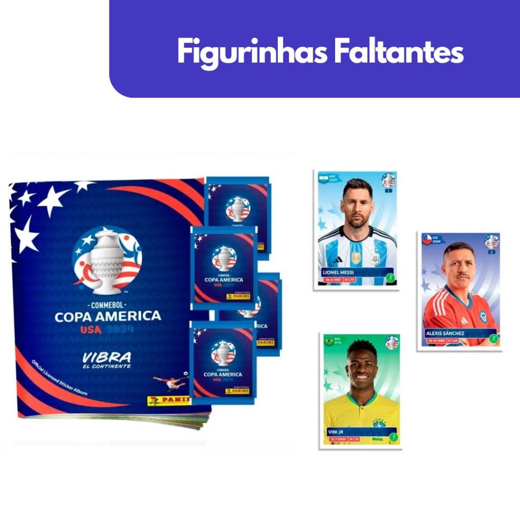 Figurinhas Faltantes Copa América 2024 Panini - Envie sua Lista antes de comprar