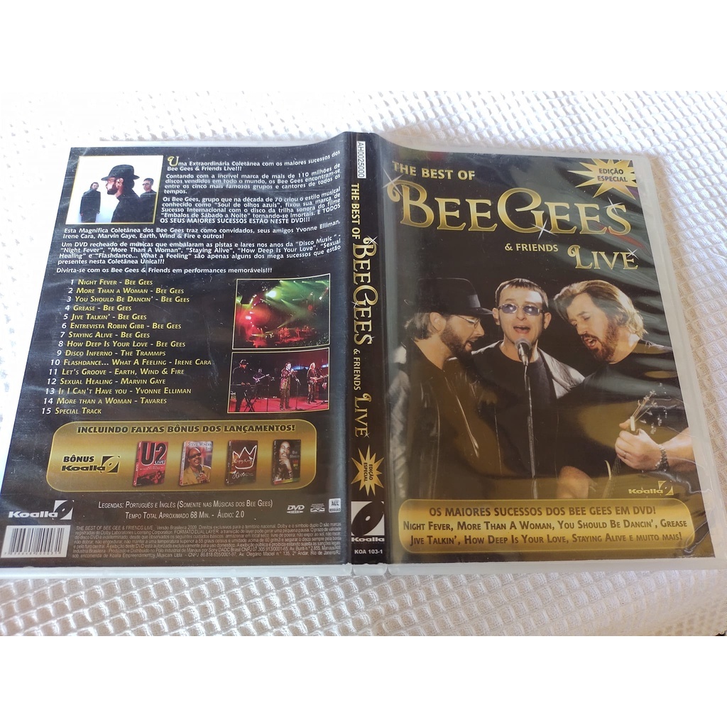 Bee Gees & Friend Live - DVD The Best of Bee Gees Edição Especial
