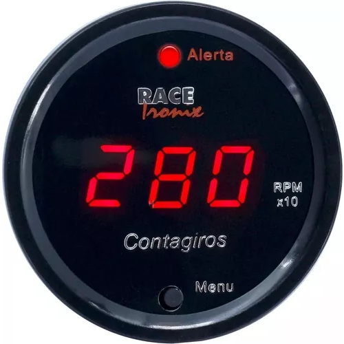 Contagiros Digital Rpm Led Painel Tuning Alerta Racetronix