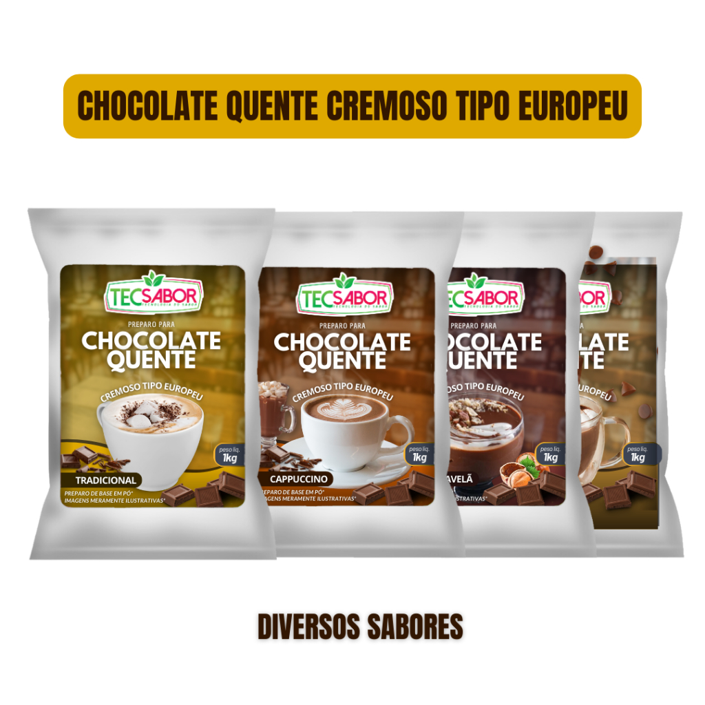 Chocolate Quente Cremoso tipo Europeu - Tecsabor