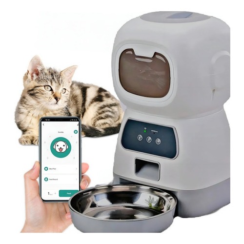Alimentador Comedouro Automático Cães Gatos Pet Programável Wifi