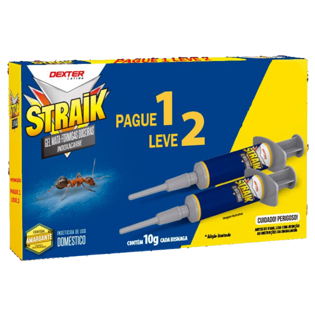 Kit gel mata formigas doceiras pague 1 leve 2 Straik