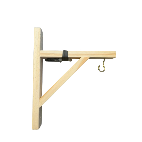 Kit 2 de Mão Francesa em Madeira Pinus - Suporte Perfeito para suas Plantas!