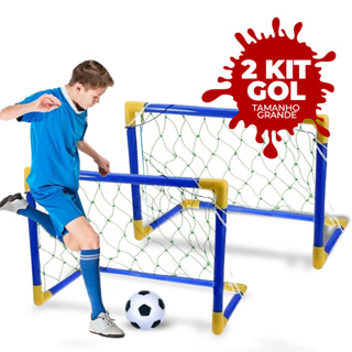 Kit Futebol Golzinho Mini Trave Rede e Bola brinquedo Para Criança em Oferta na Shopee