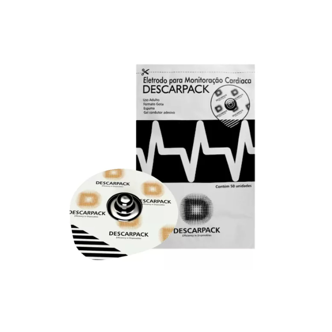 Eletrodo Ecg Adulto P/ Monitoração Cardíaca Descarpack