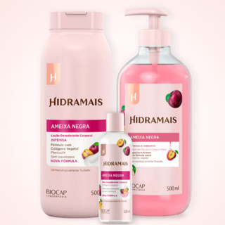 Kit Hidramais Ameixa Negra- Sabonete 500ml/Loção Hidratante 500ml/ Óleo Desodorante Corporal 120ml em Oferta na Shopee