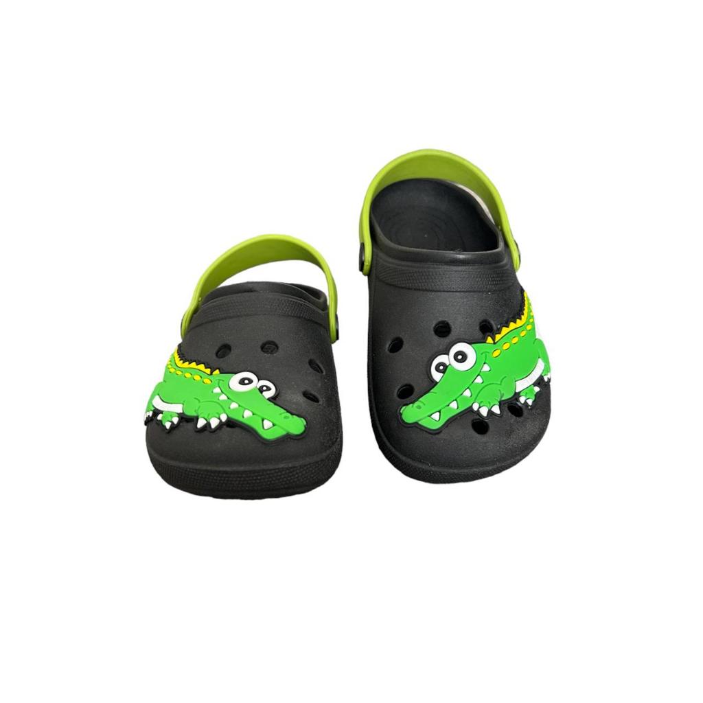 Babuche Infantil Menino Jacaré Sandália Chinelo Emborrachado Leve Confortável Criança