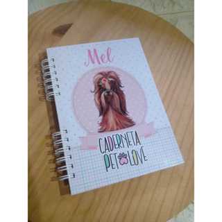 Caderneta pet  COM NOME em Oferta na Shopee