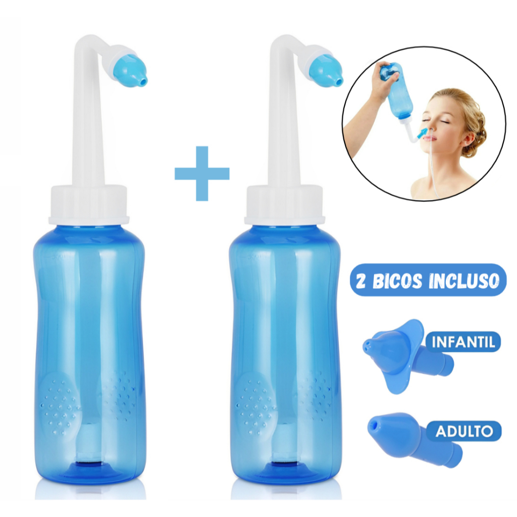 Higienizador Ducha Nasal Lavador Lavagem Sinusite - 300ml em Oferta na Shopee
