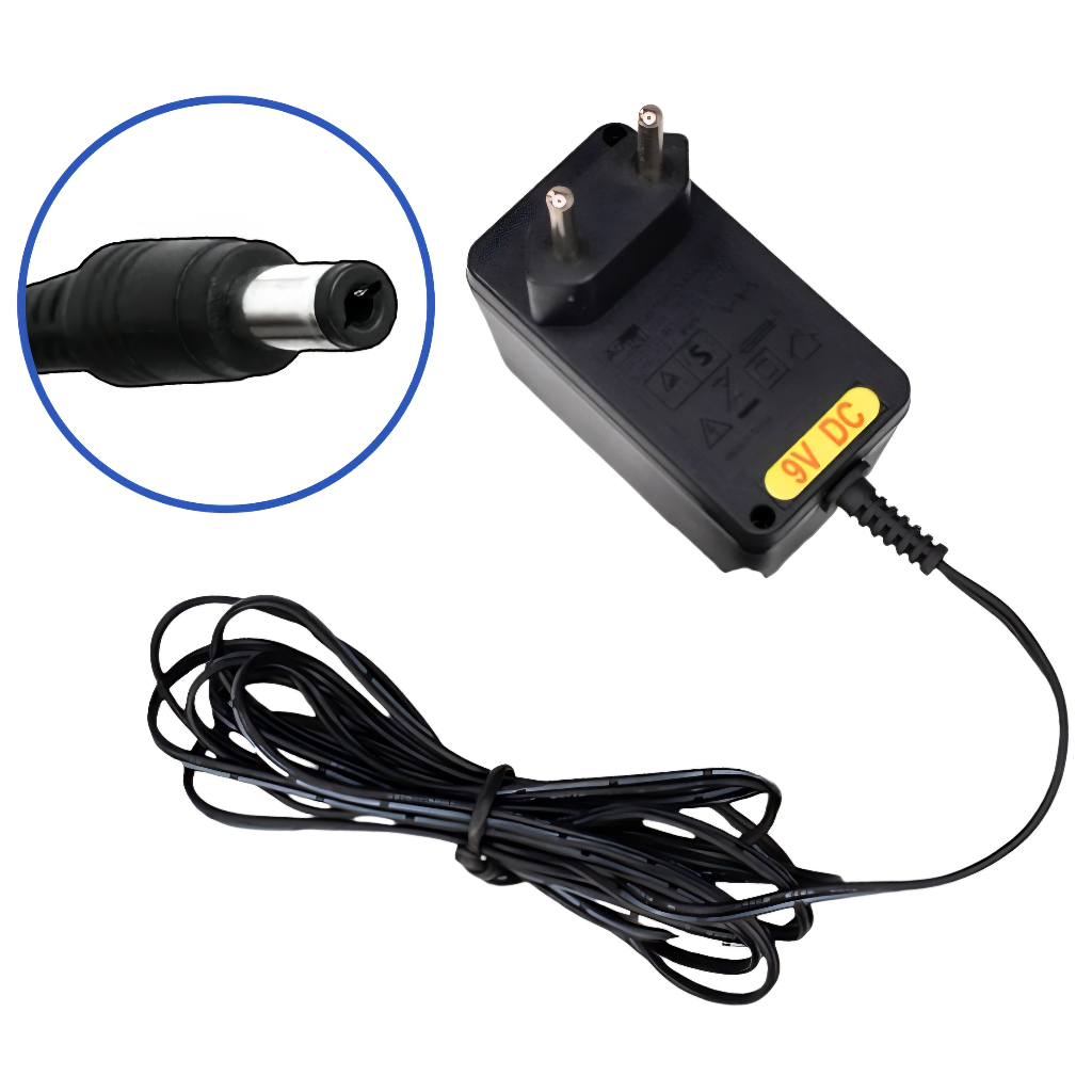 Fonte 9V 1.5A Bivolt 110V-220V Plug P4